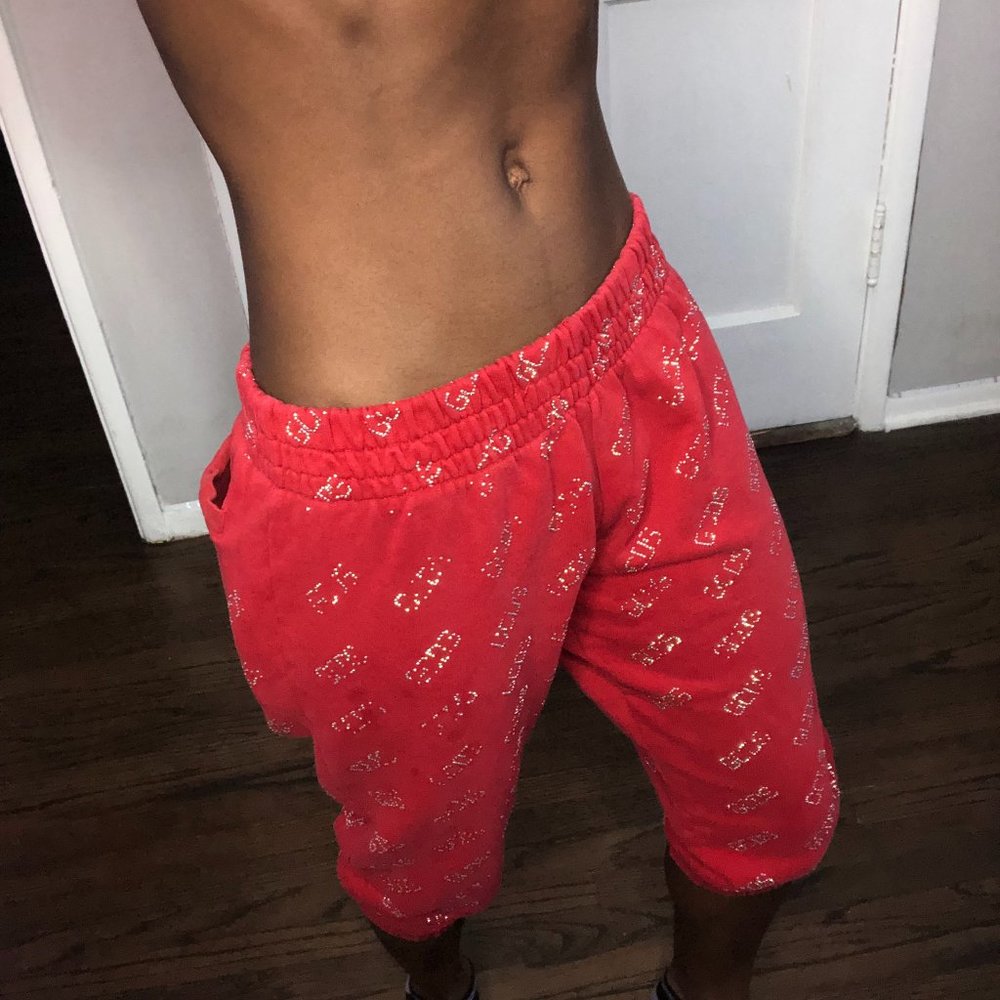 ✨ GCDS Rhinestone capri sweatpant ✨ Good condition! ✨